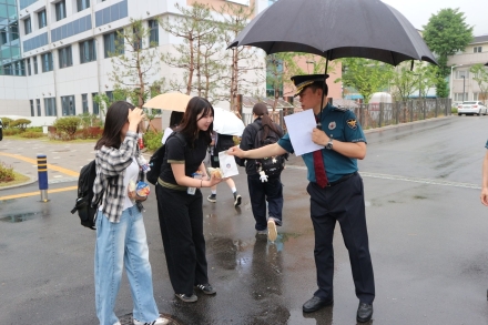 정선중고생 대상 범죄예방 캠페인