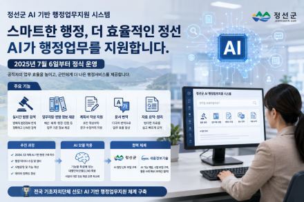 “법령 찾고 문서 쓰고”… 정선군청에 AI 비서 생겼다