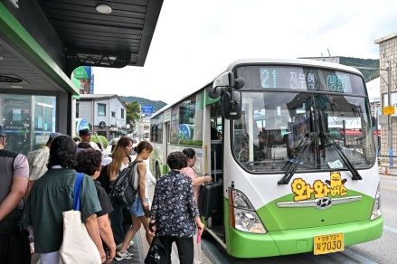 “버스비 0원”… 정선 와와버스, 연간 이용객 100만 시대 눈앞