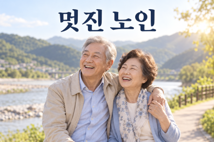 차 한 잔의 행복- 멋진 노인