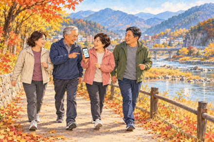 혼자 걷던 출근길, 넷이 함께 건강 쌓는다