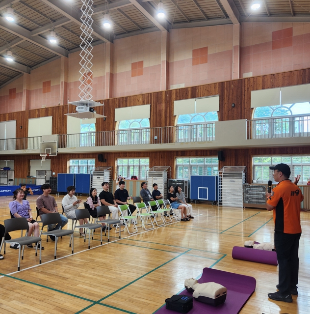 정선소방서, 여량고 교직원 대상 심폐소생술 교육 실시