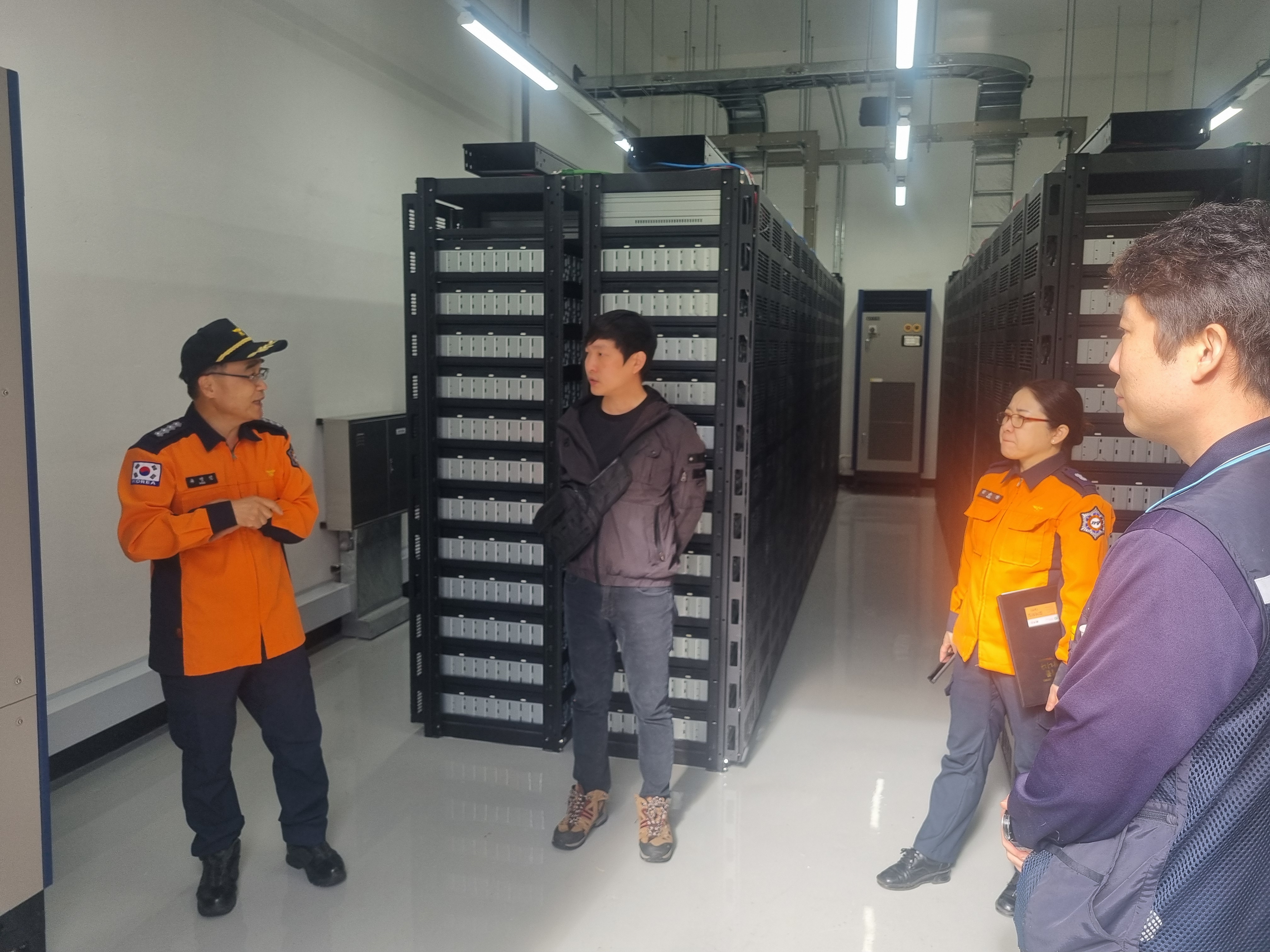 정선소방서장, 에너지저장시설 현장 방문